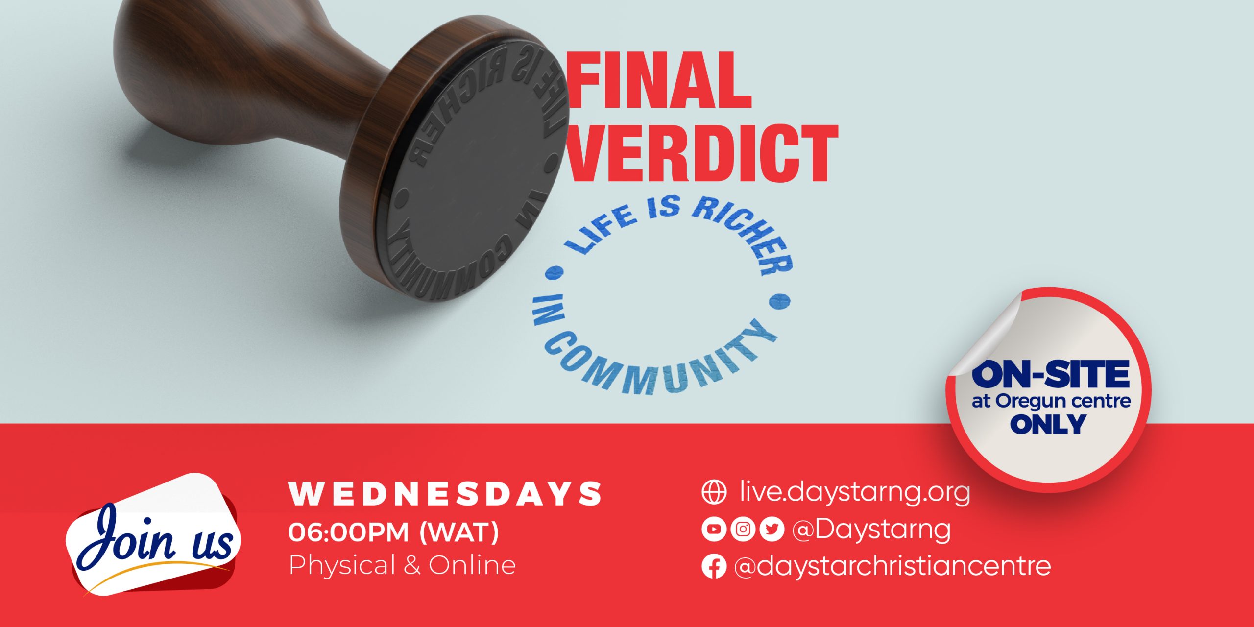 The Final Verdict Is IN! | Daystar Christian Centre