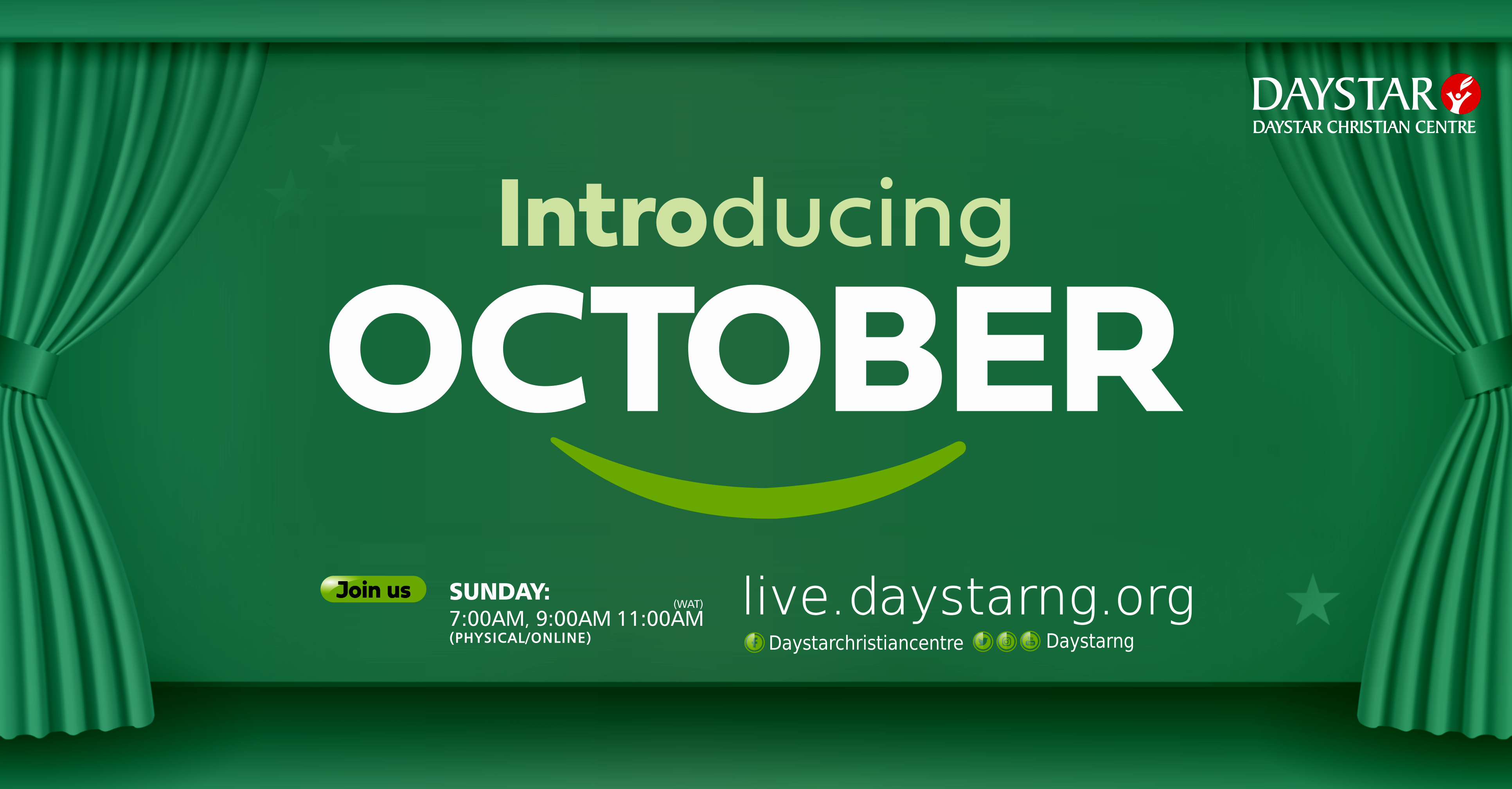 Introducing October | Daystar Christian Centre